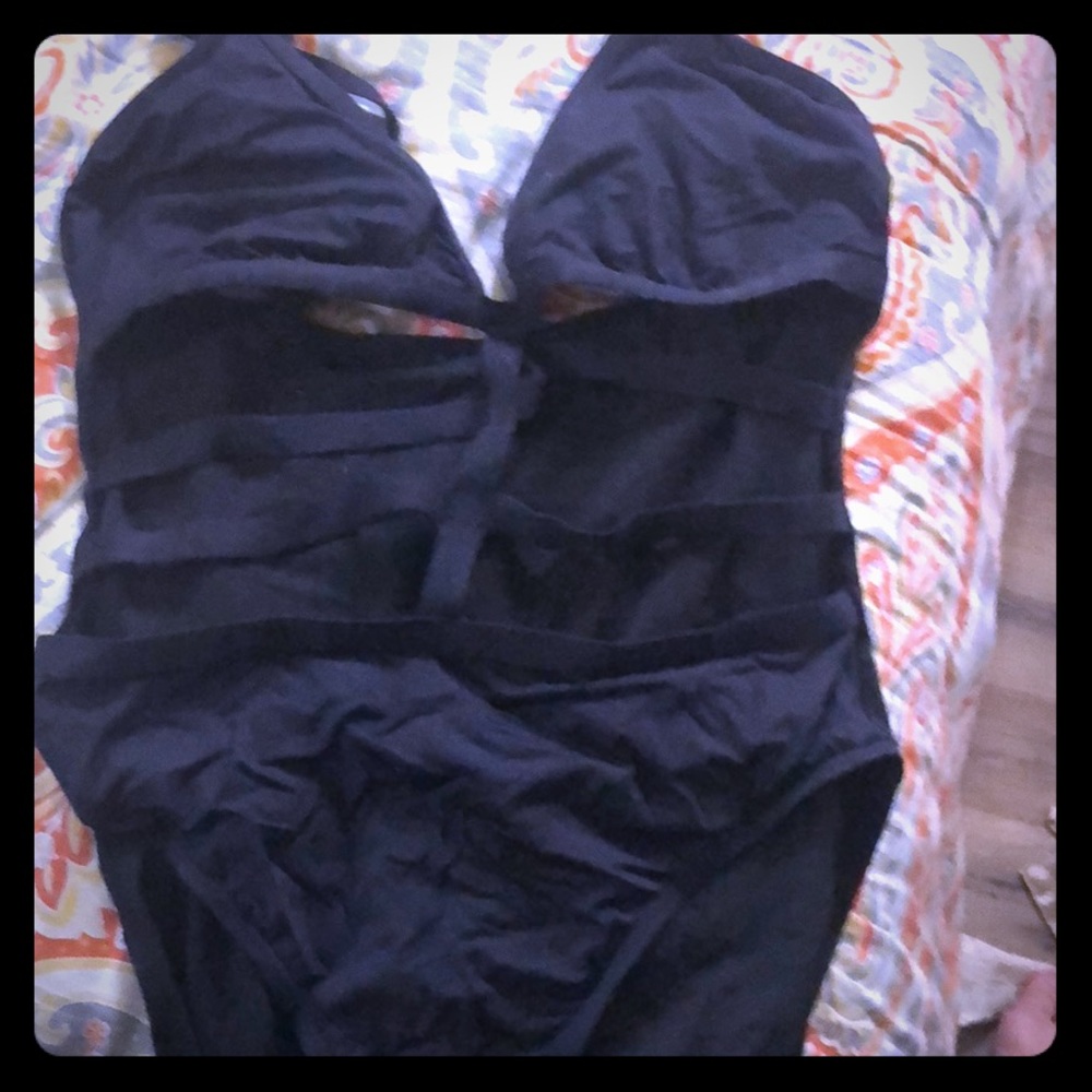 Cage one piece swimsuit